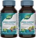 Nature 's Way Standardized Horse Chestnut, Premium Extract, Promoes Sund Ben Veins *, 250 mg per Serving, Vegan, 90 Kapsler (Packaging May Vary) (pakke af 2)