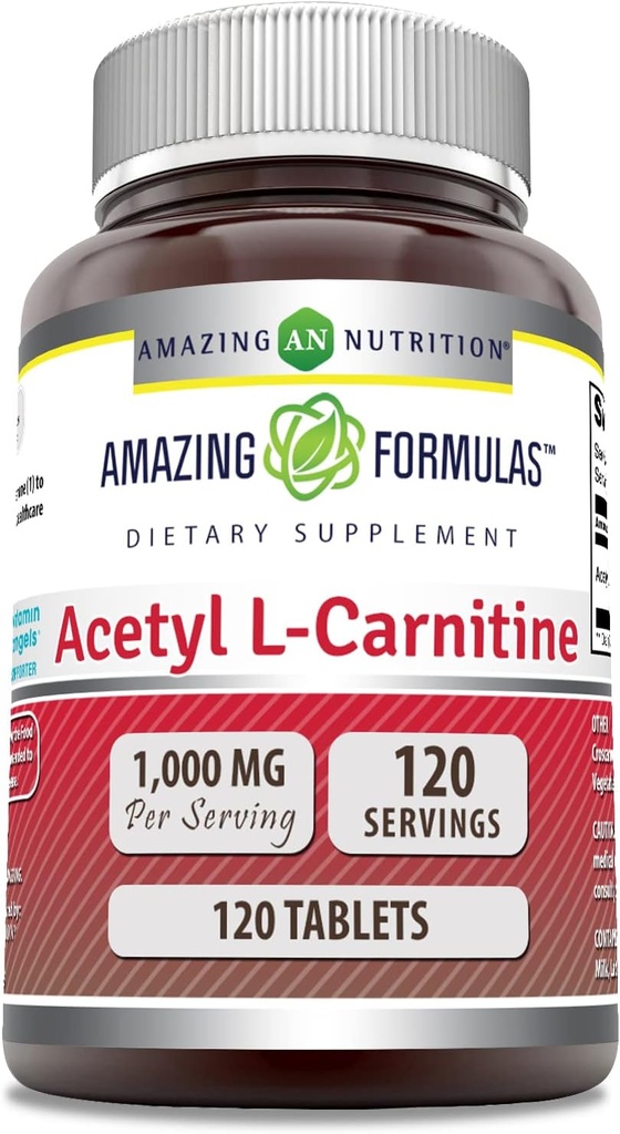 Amazing Formulas Acetyl L- Carnitin Supplement Note 124; 1000 Mg Per Serving