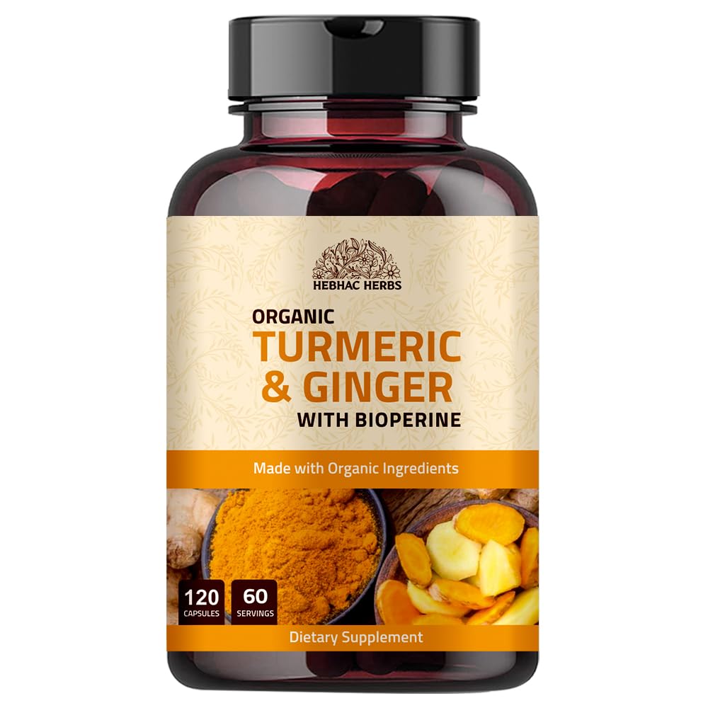 Gurkemeje med sort peber & Gingre 1000 mg 120 Kapsler