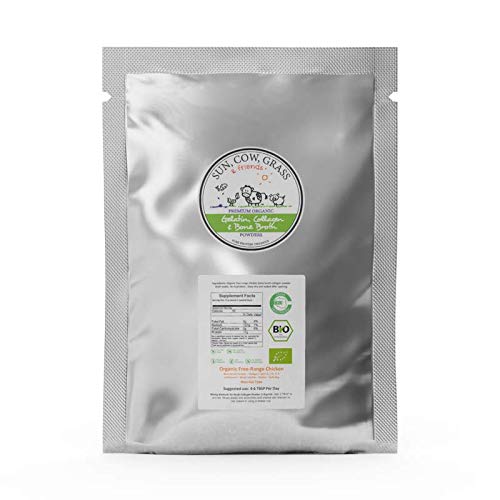 Wild Alaska Salmon Bone Broth Collagen Powder 2LB Pure Protein Non- Gelling Type - Uden smag, Ingen smag