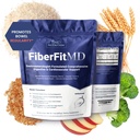1MD Nutrition FiberFitMD - for Potent fordøjelsesmiddel & kardiovaskulær support - Health Supplement for kvinder & mænd - High Fiber Powder - 30 dage