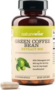 NatureWise Green Coffee Bean Extract 800mg - med 50% chlorogene syrer - Støtte til vægtmål, energi, og antioxidanter - Vegan, Non- GMO - 60 kapsler [1 - Måned Supply]
