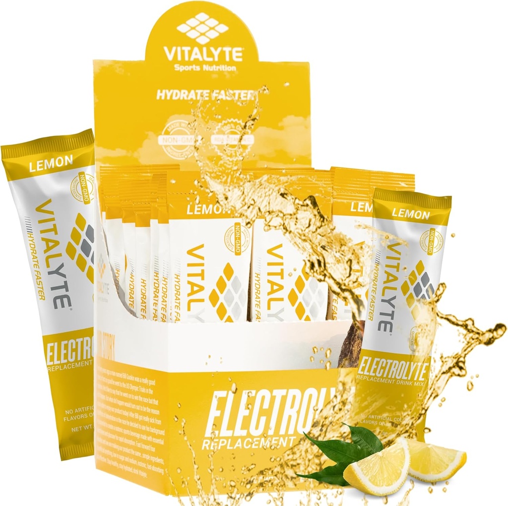 Vitalyte Electrolytes Packets Isotonic Sports Drink | Electrolytes Powder Packets Sports Nutrition Electrolyte Replacement Drinks Dehydration Relief Packets