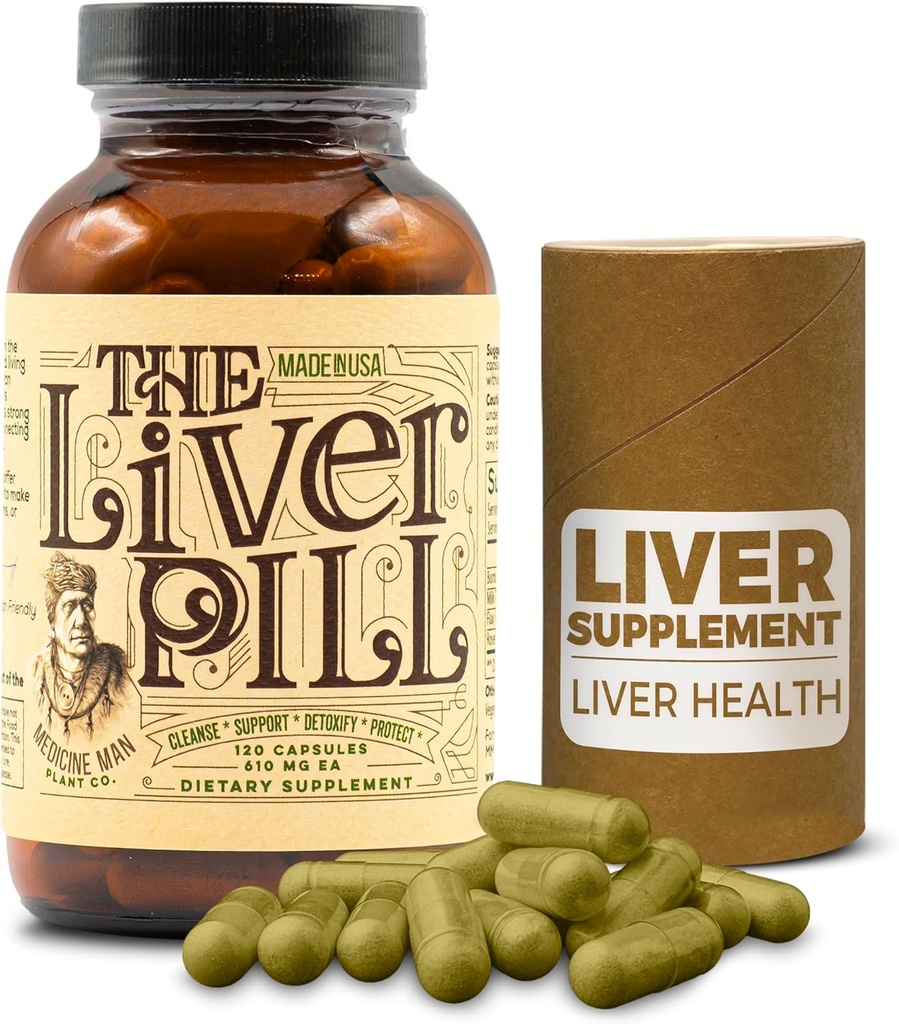 Den lever pøl 120 Kapsler - Urte lever rense Detox & reparation piller med Burdock Root, Mælk Thistle, Rosemary, og hør frø - ikke-GMO, økologisk, og naturlige lever Detox piller til mænd og kvinder