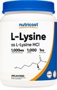 Nutricost L- Lysin Powder 1KG (2.2lbs) - Pure L- Lysin, Non- GMO, Gluten Free