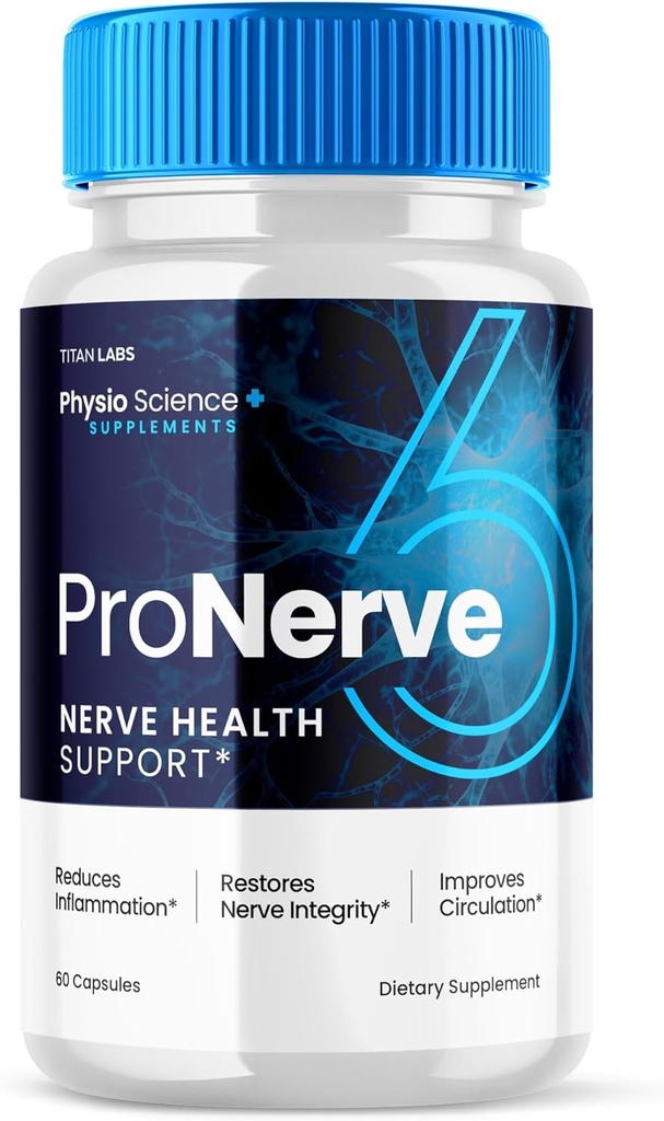 Pro Nerve 6 Capsules Advanced Nerve Health Support, Pro Nerve 6 Kosttilskud Kapsler ProNerve Advanced Formel Nerve Support for Mænd Kvinder Optimal Health Support (60 Kapsler)