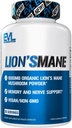 Evolution Organic Lions Mane Mushroom Supplement - Lions Mane Mushroom Capsules Nootropics Brain Support Supplement til Focus Memory Clarity og Immunity Support