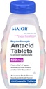 Store regelmæssige styrker Antacida Tablets - Calcium Carbonat 500 mg - Assorted Fruit Flavor - 150 tyggetælling (1 pakke)