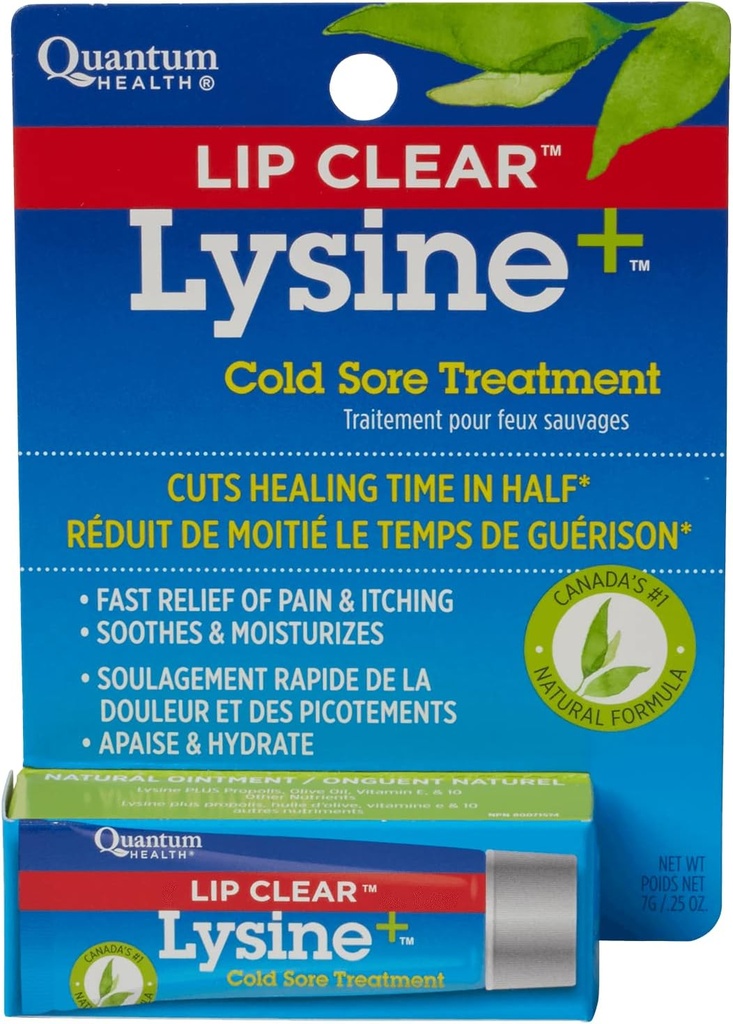 Lip Clear Lysin + Cold Sore Treatment 0, 25 oz (pakning med 3)
