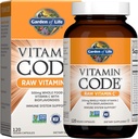 Have of Life Vitamin Code Raw Vitamin C - 120 Kapsler, 500 mg hel mad C-kapsler + Frugt & Veggie Blend & Probiotika, Kosttilskud til voksne, Vegan, Gluten Free