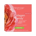 Reserveage Nutrition Collagen Candy, Collagen supplement til hudpleje, hårvækst, Collagen Booster til neglepleje, understøtter Elastin produktion, Paleo og Keto, Sour Apple, 2.3 Ounces (20 Servere)