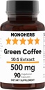 MONOHERB Green Coffee Extract 500 mg - 90 Vegetariske kapsler