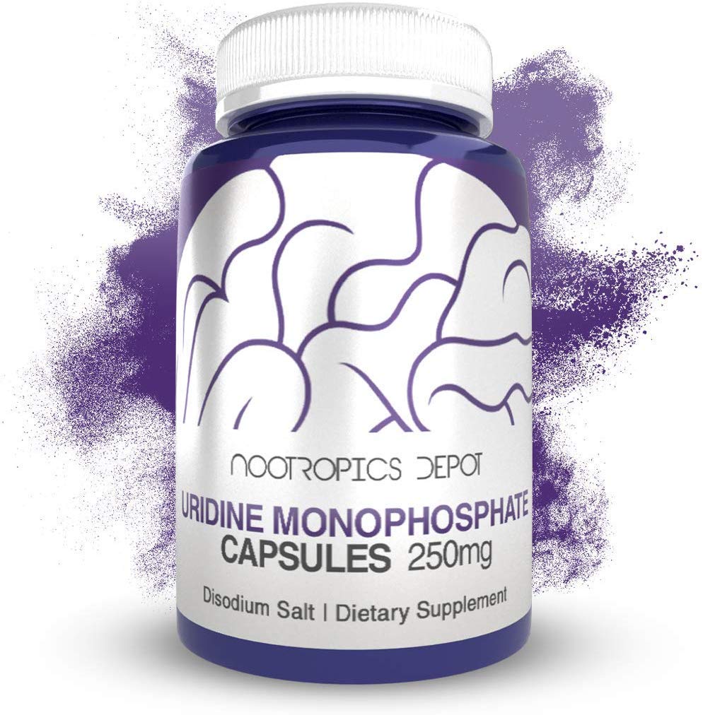 Nootropics Depot Uridin Monophosphat Kapsler Note 124; Dinatriumsalt (60 Greve) Kognitiv Enhancer *