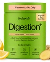 Mærk varer Gut Guardian, Organic Fiber, Probiotic & Prebiotic Powder, Sugar Free, Urter til Bloat, Gut Health Support, fordøjelsessygdomme for mænd og kvinder, ikke GMO, Vegan, Lemon Ginger, 30 Servere