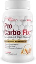Pro Carbo Fix - Natural Gut & Carb Cleanse Supplement - Plant baseret formel w / Probiotika - Støtte fordøjelsessygdomme & blodsundhed - Hjælp Flush Carbs & toksiner - Fremme regelmæssighed og reduceret Gut Bloat