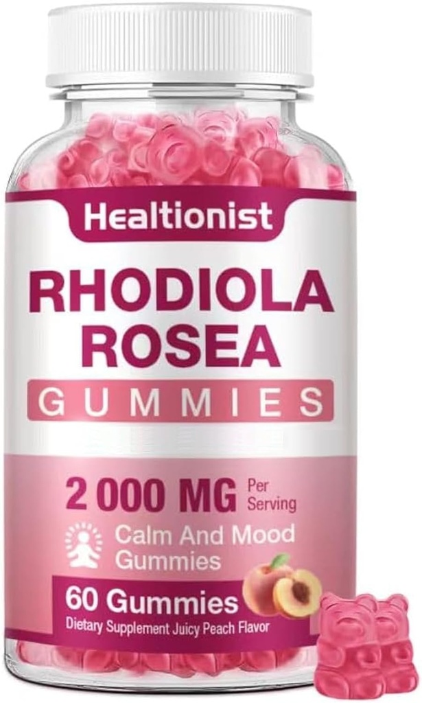1 pakke sukker- Free Rhodiola Rosea Gummies