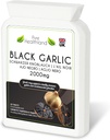 Gluten- Free Odorless Black Hvidløg Supplement - Høj potens Koncentreret fra friske hvidløg Bulbs - Vegansk & Vegetariske tabletter - Made in UK (1 flaske)