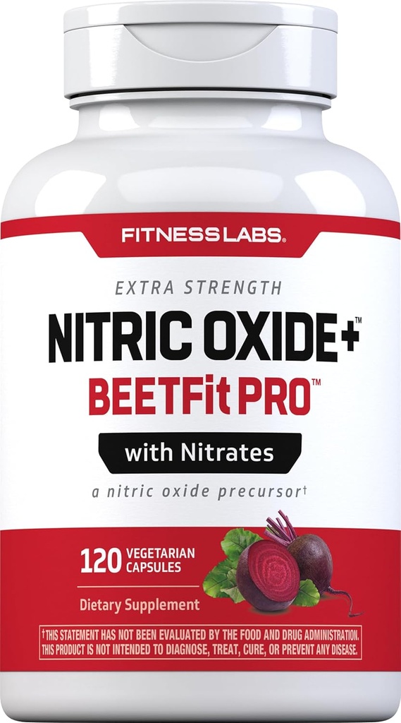 Fitness Labs Nitroxide Beet Root Capsules Note 124; med Nitrater Note 124; 120 Tæller Note 124; Nitrooxide Precursors