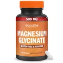 Magnesium Glycinat - Høj Absorption Magnesium Supplement 500mg Per Servering for stress Relief, søvn, hjerte og ben sundhed, nervestøtte - Non-GMO, Gluten- fri, blid på Mave, 240 kapsler