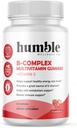 B- Complex Multivitamin Gummies + C-vitamin: vitamin B12, B7, B6, B3, B5, B9. Support Energy and Food, Metabolisme Support, immunforsvar, Gluten Free, Non GMO, Vegan, 30 Servere
