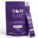 Som søvn, rolig søvn pulver drik mix w / Melatonin, Magnesium, vitamin B6, L- Theanine & GABA - Vegan, Zero Sugar, Keto Friendly - Cherry, 10- Pack