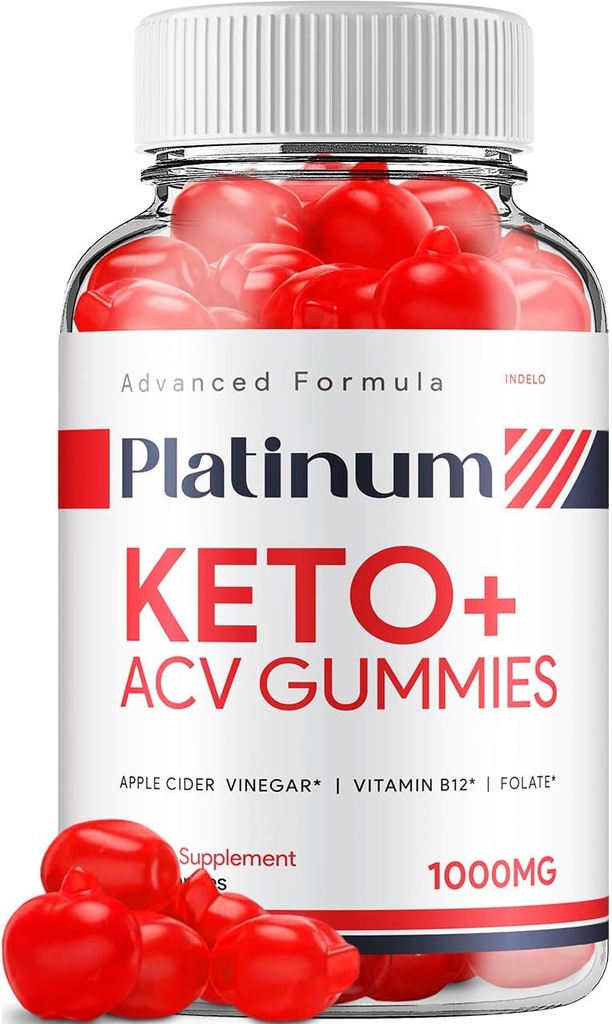 Platinum Keto ACV Gummies - Advanced Formel Platinum Keto Plus ACV Gummies Apple Cider Vincipes Platinum ACV Gummies Kosttilskud Anmeldelser Mænd Kvinder (60 Gummies)