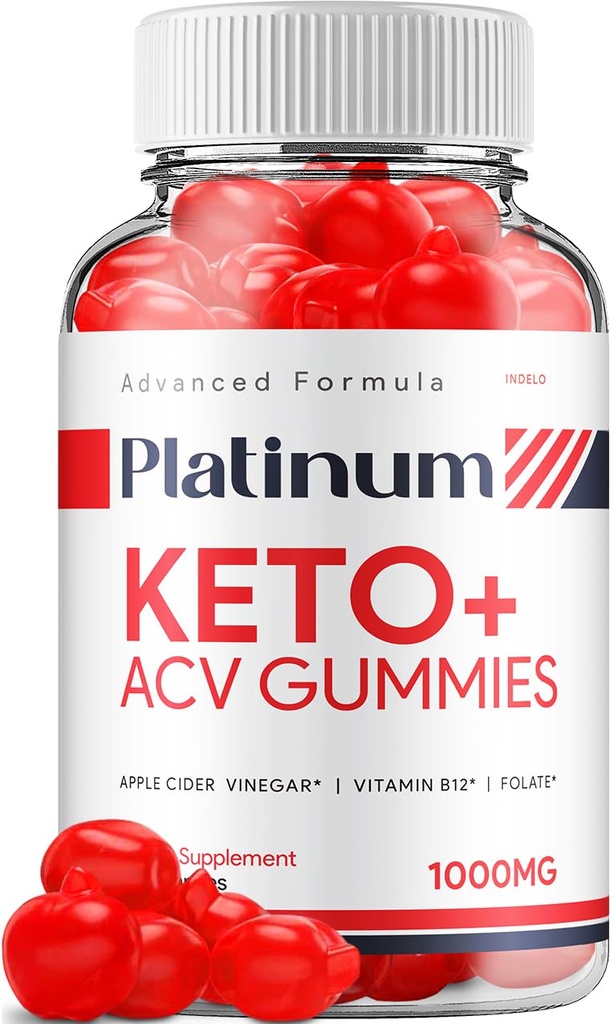 Platinum Keto ACV Gummies - Advanced Formel Platinum Keto Plus ACV Gummies Apple Cider Vincipes Platinum ACV Gummies Kosttilskud Anmeldelser Mænd Kvinder (60 Gummies)
