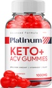 Platinum Keto ACV Gummies - Advanced Formula Platinum Keto Plus ACV Gummies Apple Cider Vinegar Platinum ACV Gummies Dietary Supplement Reviews Men Women (60 Gummies)
