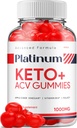 Platinum Keto ACV Gummies - Advanced Formula Platinum Keto Plus ACV Gummies Apple Cider Vinegar Platinum ACV Gummies Dietary Supplement Reviews Men Women (60 Gummies)