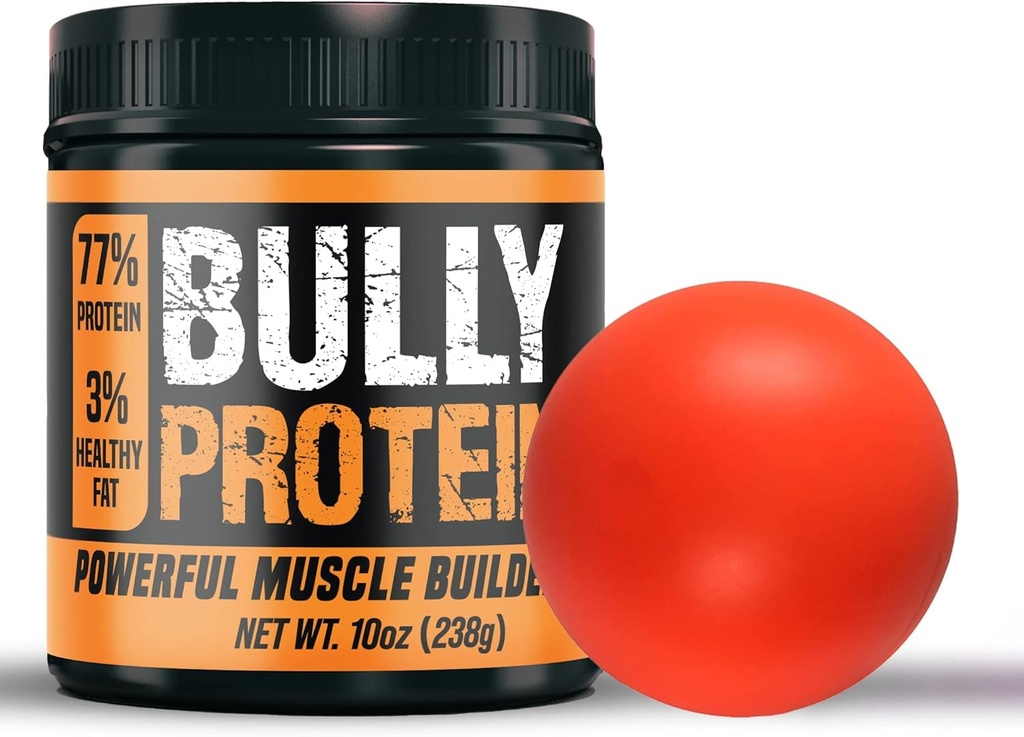 Bully protein & vitaminer til hunde med legetøj, 238mg vækst og masse Gainer supplement, 30 dages forsyning muskel op Max til Pitbull, Bully og Bulldog