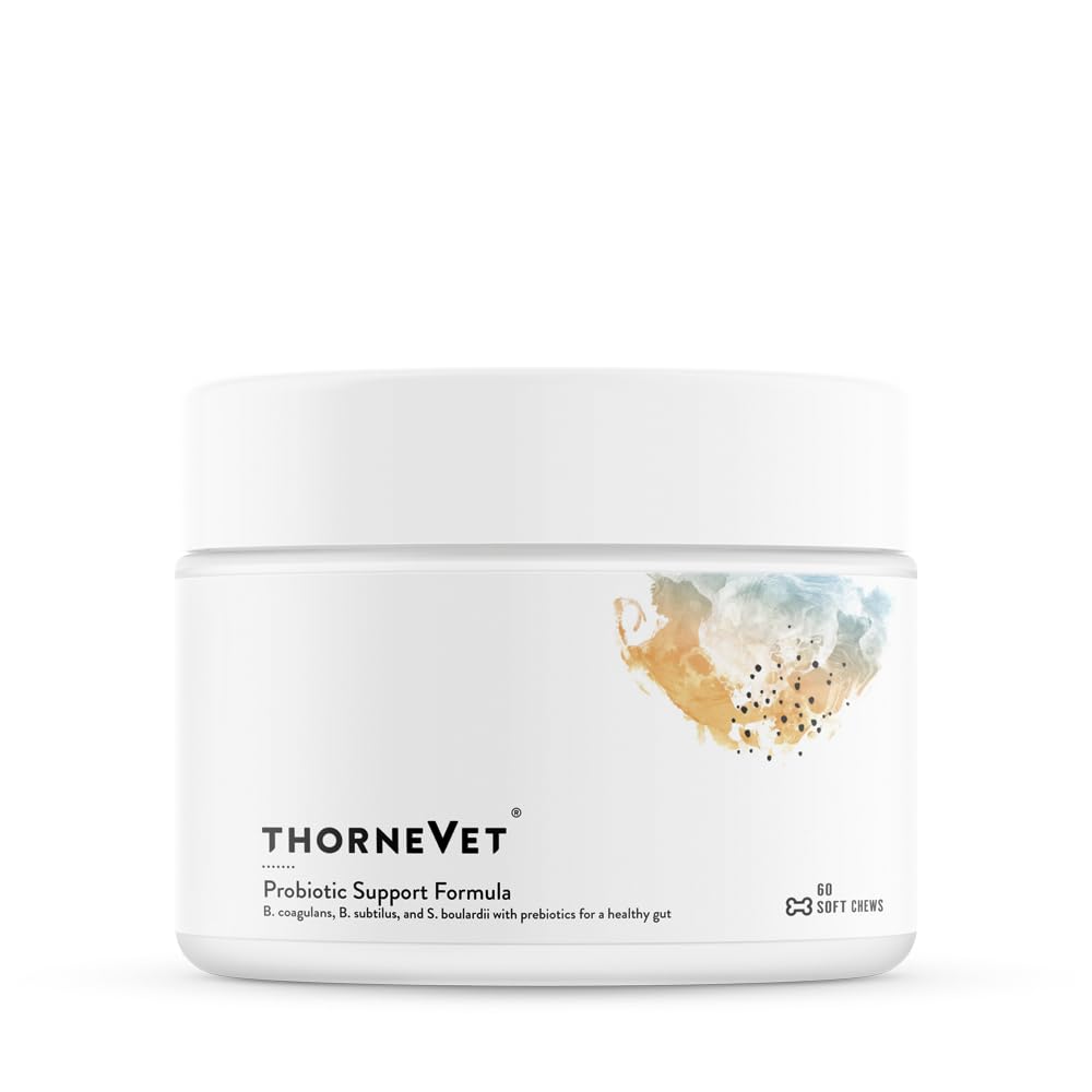 ThorneVET Probiotisk Support Formel - Gastrointestinal Support til hunde, katte & heste 60 Soft Chews