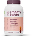 SmartyPants Kvinder Multivitamin Gummies: Omega 3 Fiskeolie (EPA / DHA), Methylfolat, CoQ10, D3-vitamin, C, vitamin B12, B6, A, K & Zink, Inositol, Gluten Free, 180 Greve (30 dages forsyning)