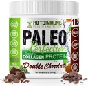Paleo Perfection Double Chocolate Grass Fed Beef Collagen Protein Powder with Stevia - Paleo, Keto, SCD, AIP Protein Powder with Apple Fiber, Carrot & Broccoli - 1lb Protein Powder & Superfood Blend