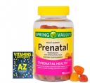 Forår Valley Voksen Gummy Prenatal Multivitamin med DHA & folinsyre, naturlige frugtsmag, 90 Gummies + Bedre vejledning Vitaminer kosttilskud