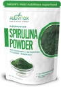 Alovitox Organic Spirulina Powder | Nutrient Dense Superfood with Antioxidants, Proteins, Vitamin A and B, Fiber, Omegas 3, 6 & 9-100% Organic, No Additives/Colors, Gluten Free, Vegan, Non-GMO (1 lb)