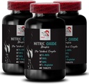 Øvelse supplement - NITRIC OXIDE BOOSTER - nitrogenoxid kosttilskud til mænd, nitrogenoxid booster supplement, udholdenhed supplement, udholdenhed booster, træning support, fitness energi 3 Flaske 180 Tabs