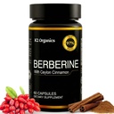 Berberine med Ceylon Cinnamon 1200mg (60 kapsler) - 97% purity- Non- GMO, Gluten- fri, Lab- Testet Vegan Berberine supplement