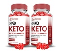 (2 Pack) Go 90 Keto ACV Gummies Advanced Formel 1000MG Go90 Keto Gummies Apple Cider Vinagar Formuleret med Pomegranat Beet Juice Powder B12 Vegan Non GMO 120 Gummys