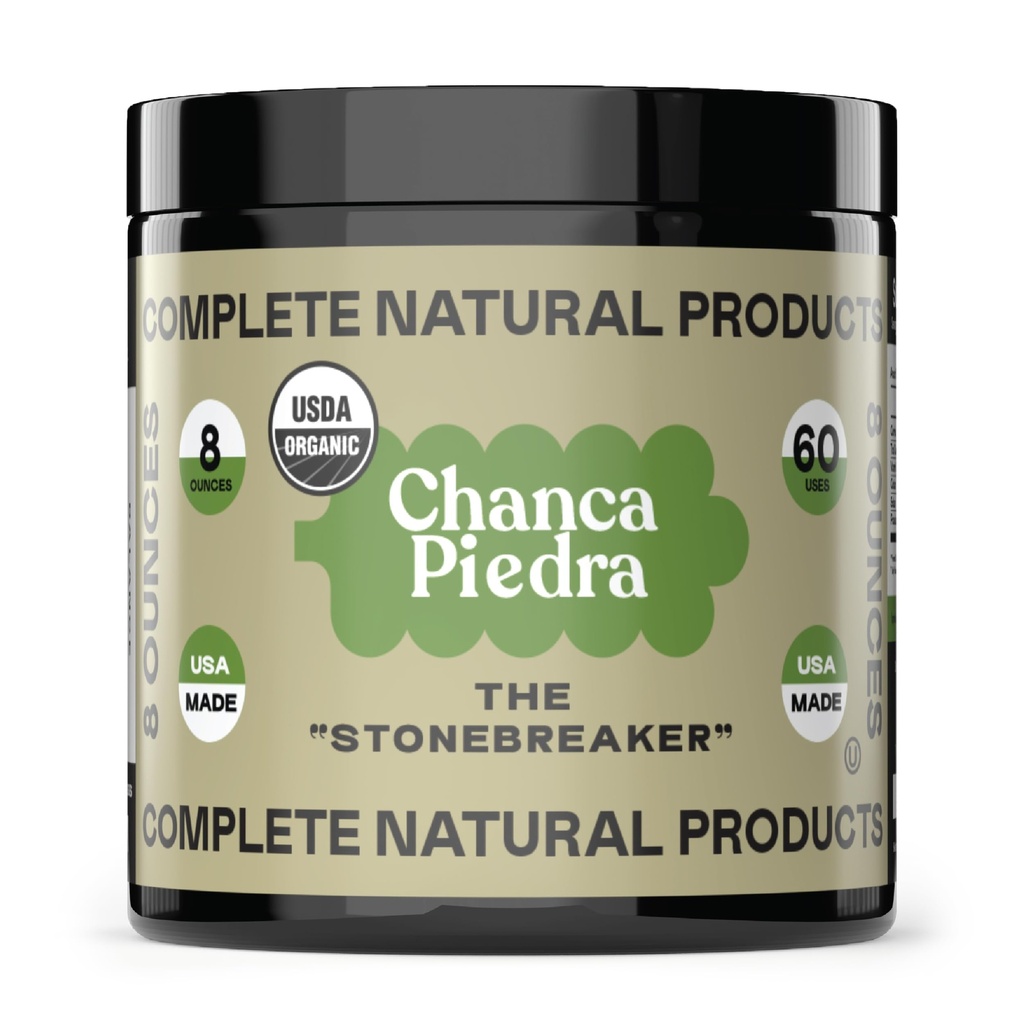 Komplette naturlige produkter Organic Chanca Piedra Tea - 8oz (227g) Bulk Pure Organic Chanca Piedra Extract & Phyllanthus Niruri Stonebreaker Powder