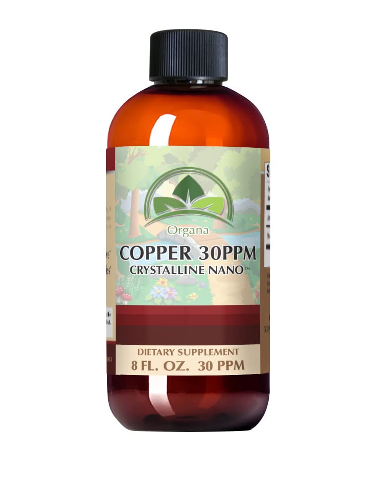 Organa Pure Krystallinsk Flydende Kobber Supplement - 30 PPM - Høj Absorption Kobber
