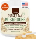 iHeartDogs Turkey Tail Mushroom for Hunde til Lumps, Bumps & Lipomas med Bone Broth og 6 Mushroom Blend Powder