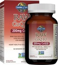 Livets Have CoQ10 200mg, Vegetarisk Omega 3 6 9 Supplement Raw Co Q 10 Chia Seed Oil, Hele fødeindtagelse med antioxidant Support, Coenzym q10 Supplement for Heart Health, 60 Kapsler