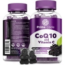 Prime Code CoQ10 200mg & vitamin C 250 mg Gummies - Antioxidant & immunforsvar - Heart & Energy Supplement for voksne - Vegan, non-GMO, Gluten- Free - Elderberry Flavor - 60 Gummies