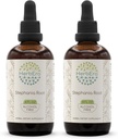 HerbEra Stephania Root B120 (2pcs) Alkohol- Free Herbal Extract Tinktur, Koncentrerede flydende dråber Natural Stephania Root (Stephania Tetrandra) Tørret rod (2x4 fl oz)