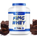 Ronnie Coleman Signature Series Whey Koncentrat + Isolate Protein Powder, Pre Workout Shake Mix for Lean Muscle Support, Low Sugar Supplement for Kvinder & Mænd, Chokolade Brownie Flavor, 5 lbs