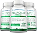 Godkendte Science Allergysyl - Lavere intensitet af Sæsonallergi, Boost Immunitet, rig på antioxidanter - Vegansk Friendly - 180 Kapsler - Made in USA