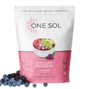 En Sol Lean Plant- baseret protein pulver, Pea & Brown Rice Protein, Low Carb, Vegansk Friendly - Gluten, Lactose, & Soy Free - Ingen tilsat sukker, ikke-GMO, Ren ernæring, Ingen Bloating (Acai Berry Blast)
