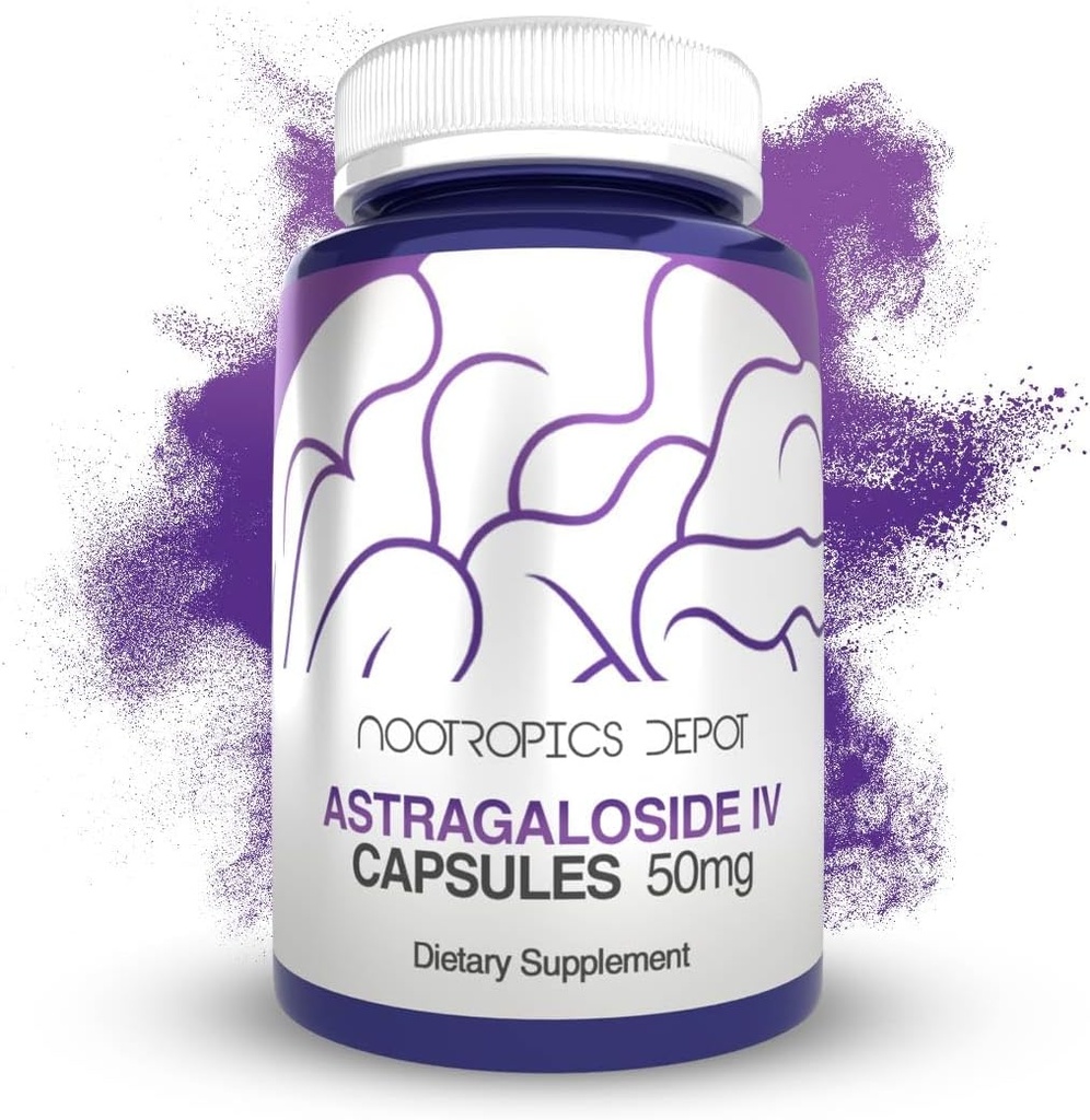 Nootropics Depot Astragalosid IV Kapsler: 124; 50mg: 124; Astragalus membranaceus: 124; 30 Greve: 124; Neurobeskyttende, immunforsvar, Lengthens Telomeres