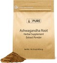 PURE ORIGINAL INGREDIENSER Ashwagandha (1lb) Natural and Pure, Vegan, Gluten- Free, Lab- Verified