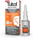 TUKOL Max Action Nasal Spray, Oxymetazolin Nasal Decongestant Spray til voksne, Fast Stuffy Næse & Sinus Congestion Relief, 12-timers Næse Spray Decongestant, 0,5 fl oz